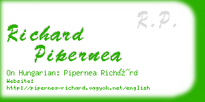 richard pipernea business card